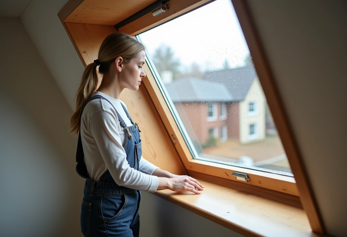 Jeune femme vérifiant l